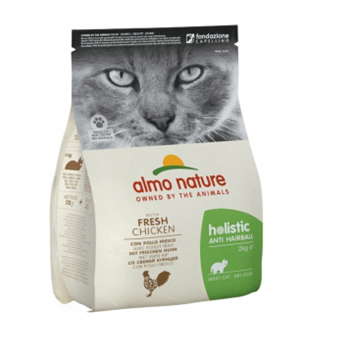 Almo Nature XIRA TROFI GTAS HOLISTIC HAIRBALL ADULT Fresko Kotopoulo 2kg